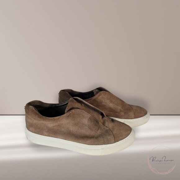 J/Slides NY Suede Slip-On Sneakers | Taupe | Size 6.5 - Picture 2 of 8